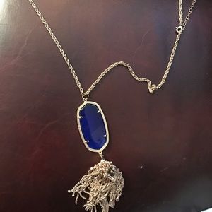 Kendra Scott royal blue necklace